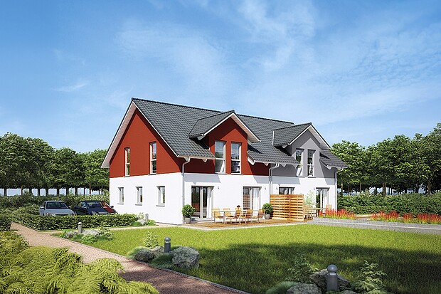 Fertighaus Doppelhaus 35-130