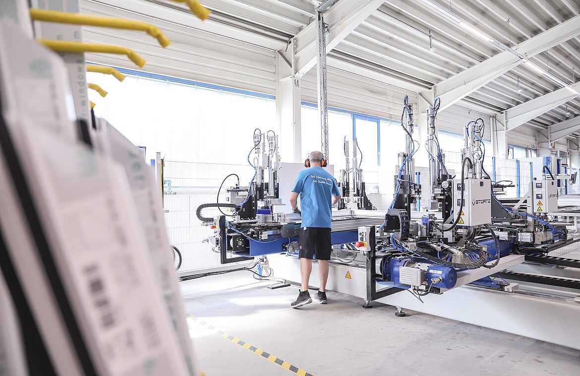 Hochwertige Bauweise der Fertighäuser Produktion: Fenster