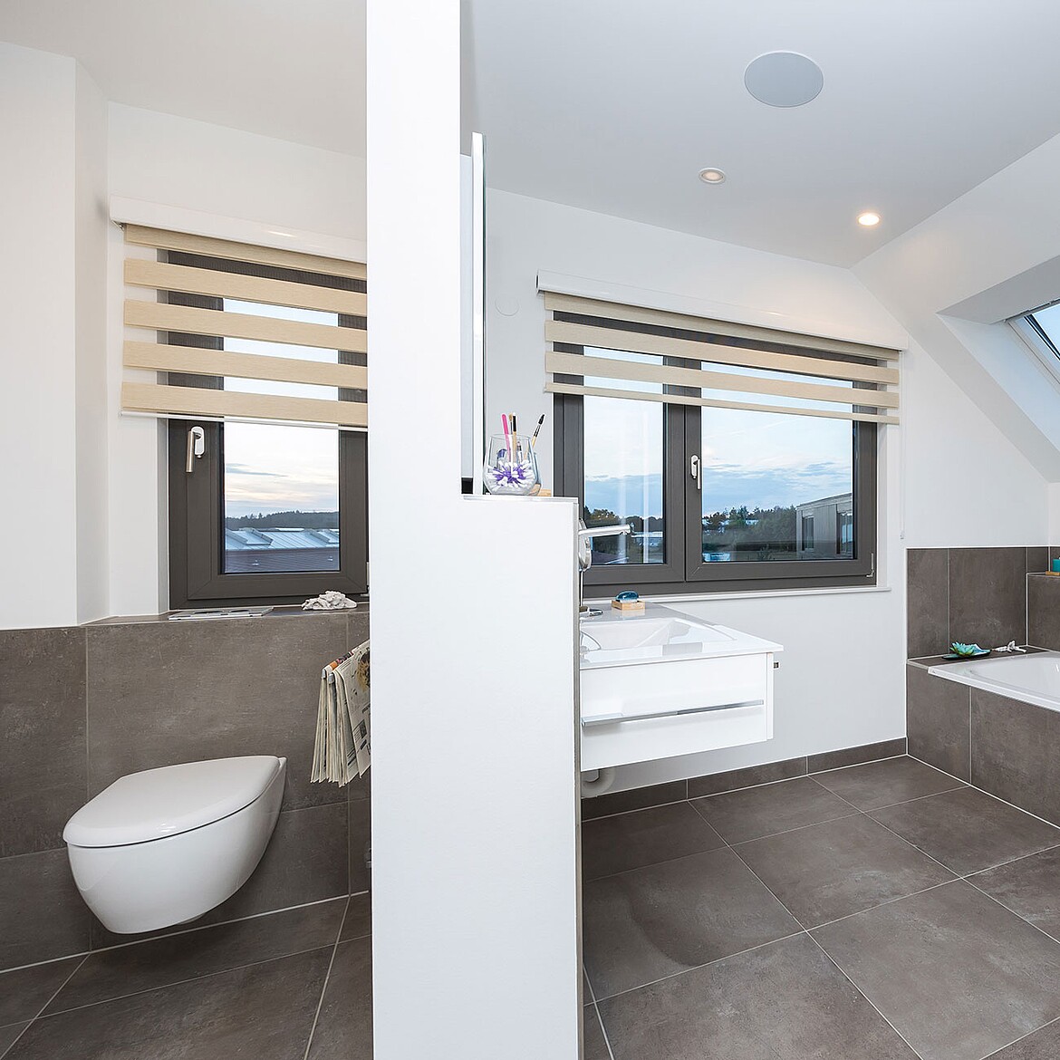 Musterhaus Variant 35-160: Bad Fertighaus Variant 35-160: Bad