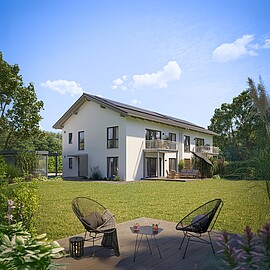 QNG⁺-Line: Doppelhaus 174 QNG⁺-Line: Doppelhaus 174 - Hanse Haus