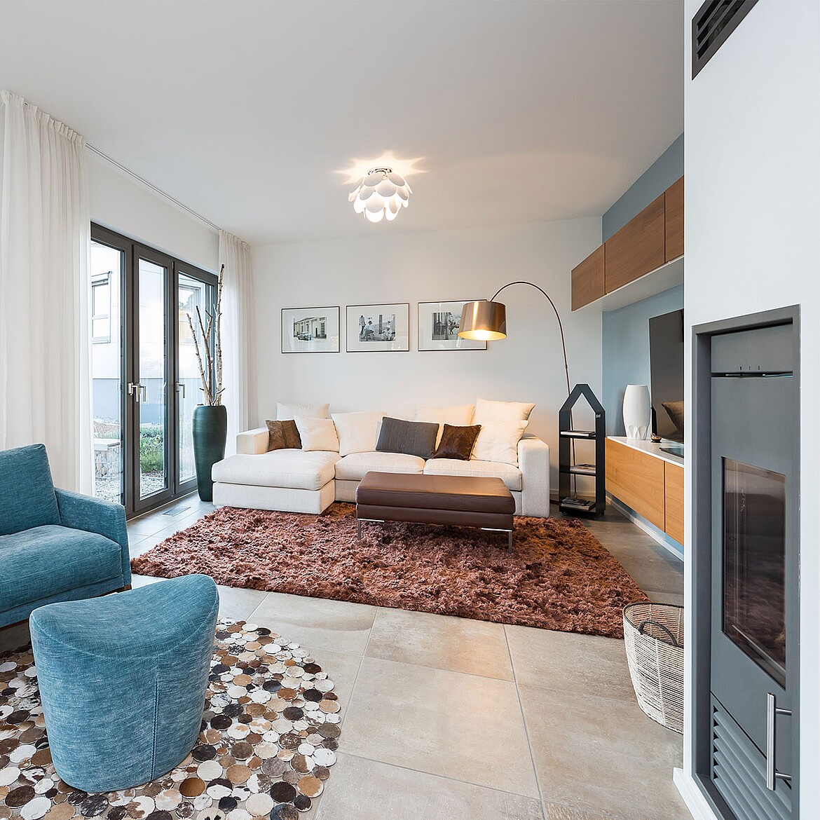 Musterhaus Variant 35-160: Wohnen Fertighaus Variant 35-160: Wohnen