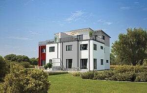 Fertighaus Doppelhaus 144 - Hanse Haus Fertighaus Doppelhaus 144