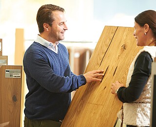 Fertighaus-Bemusterung: Parkett