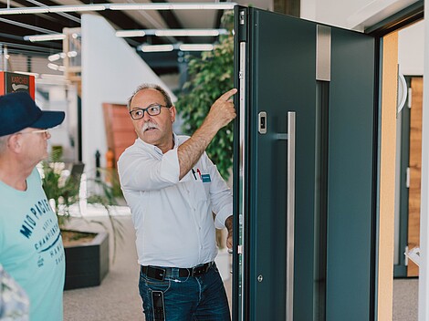 Auswahl Haustür Fertighaus-Bemusterung: Tür