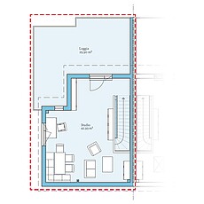 Doppelhaus 144 - Planungsoption (DG) Fertighaus Doppelhaus 144: Grundrissoption DG
