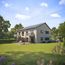 QNG⁺-Line: Doppelhaus 126 QNG⁺-Line: Doppelhaus 126 - Hanse Haus