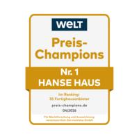 Fertighausanbieter: Preis-Champions - Hanse Haus Fertighausanbieter: Preis-Champions