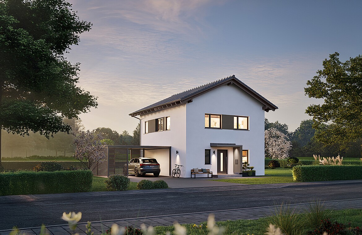 QNG⁺-Line: Fertighaus Villa 133 - Hanse Haus QNG⁺-Line: Fertighaus Villa 133